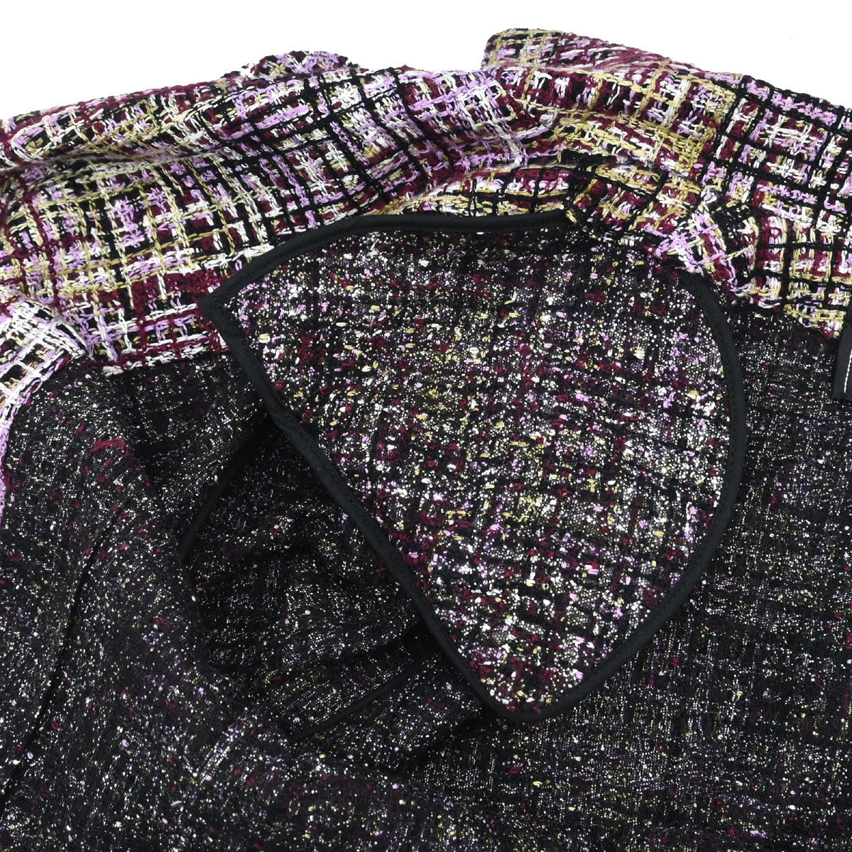 Chanel 1998 Single Breasted Tweed Jacket Purple #38