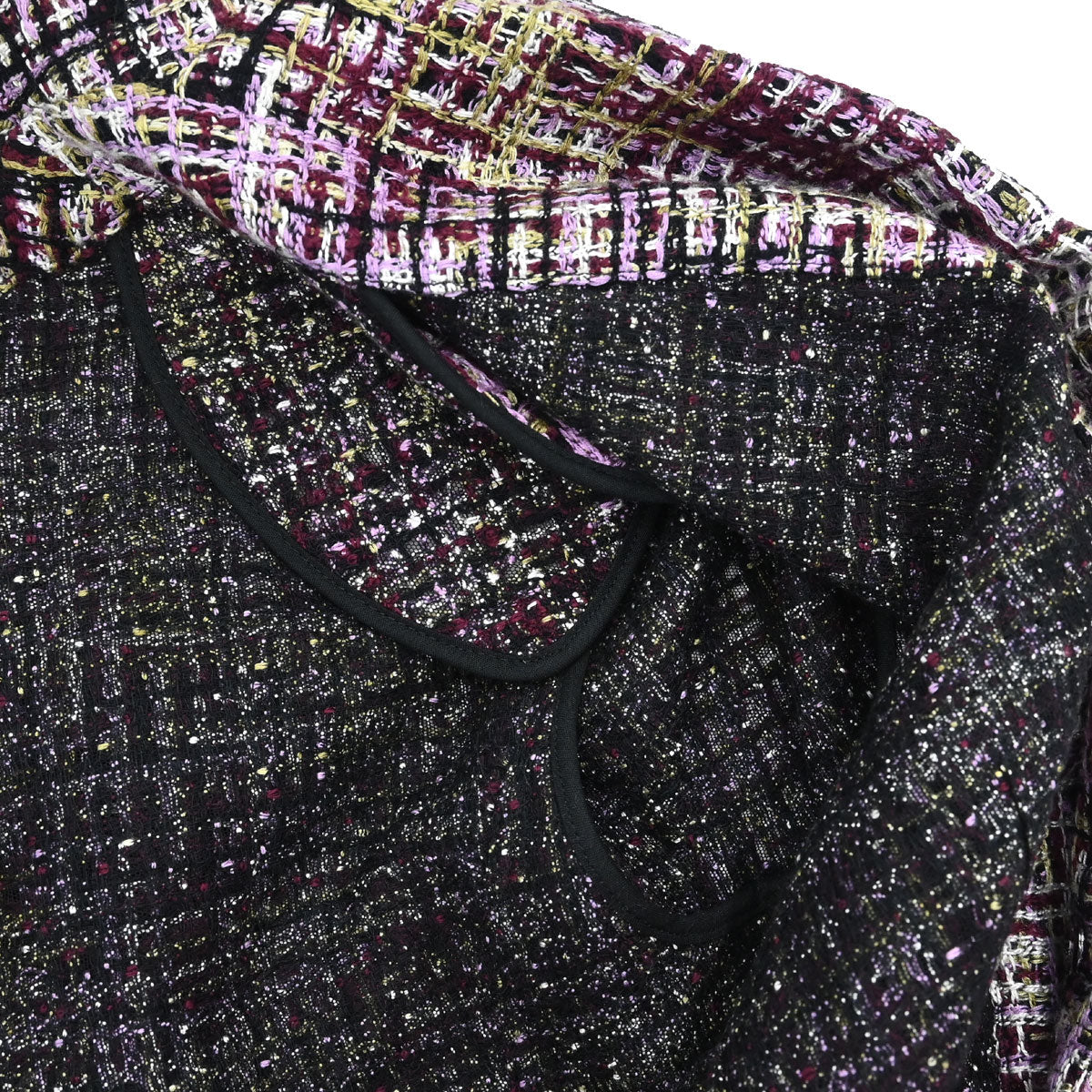 Chanel 1998 Single Breasted Tweed Jacket Purple #38