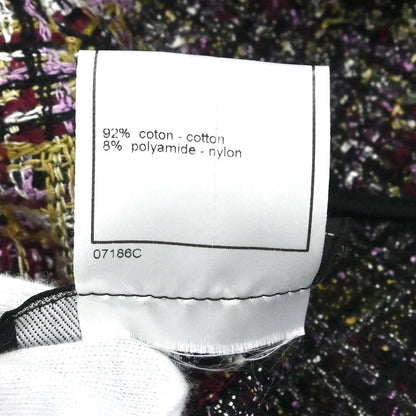 Chanel 1998 Single Breasted Tweed Jacket Purple #38