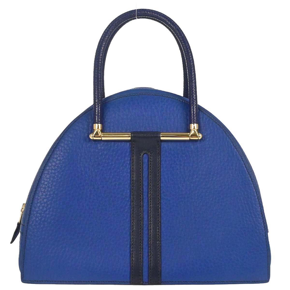 Hermes Blue France Taurillon Clemence Gobi Handbag