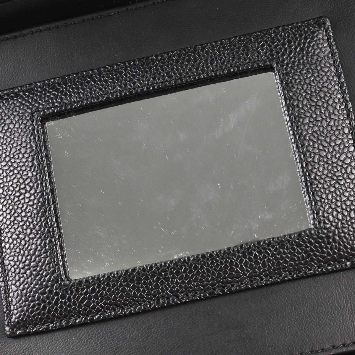 Chanel 1997-1999 Black Caviar Skin Vanity 2way Shoulder Handbag