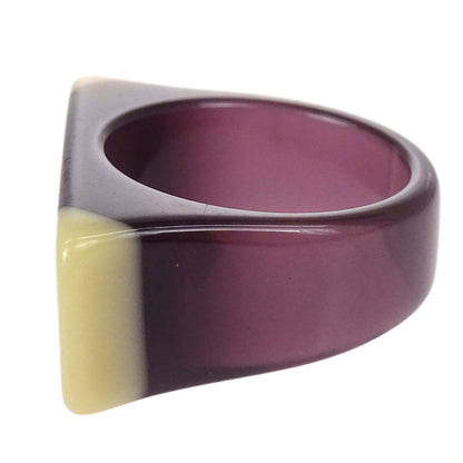 Chanel Ring Purple Acrylic #53 01A