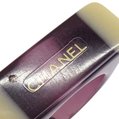 Chanel Ring Purple Acrylic #53 01A