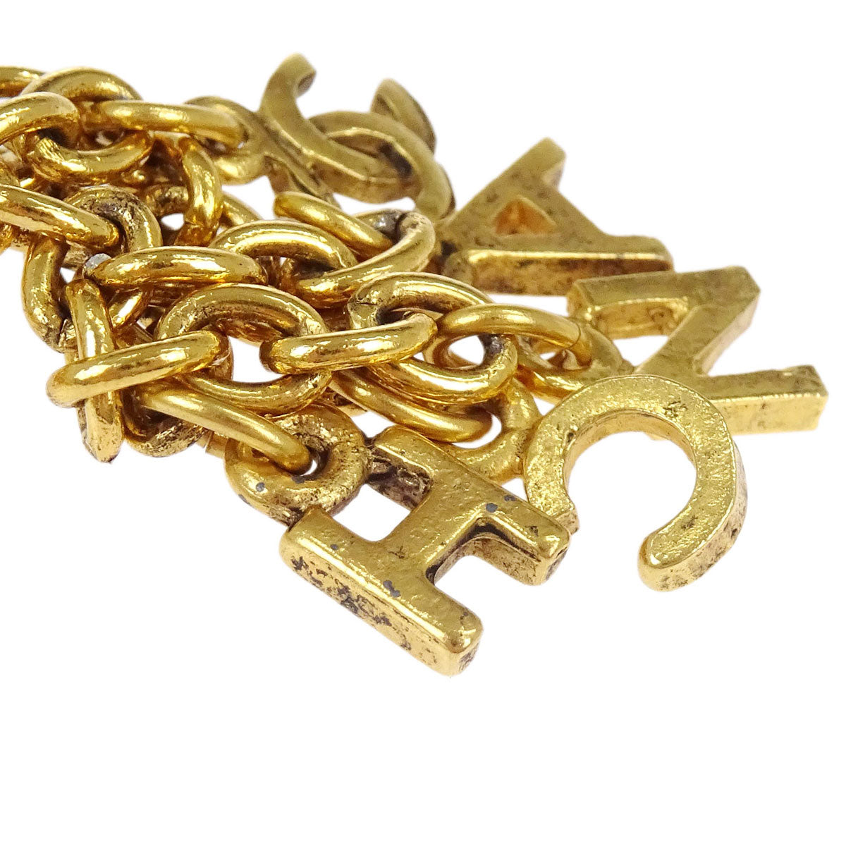 Chanel Gold Rhombus Fringe Dangle Clip-On Earrings