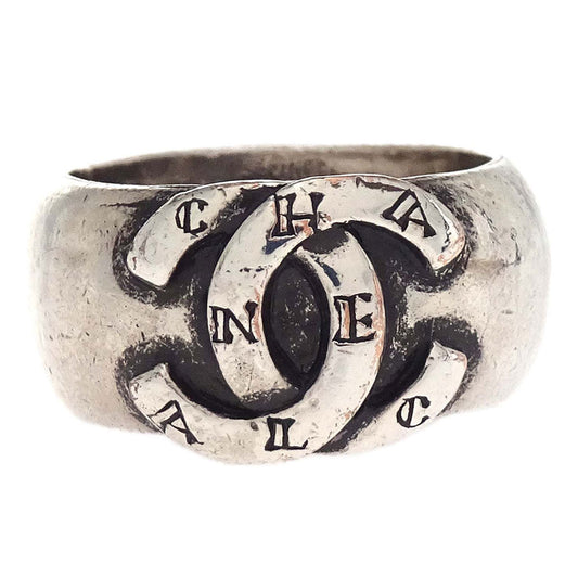 Chanel Ring CC Silver #52