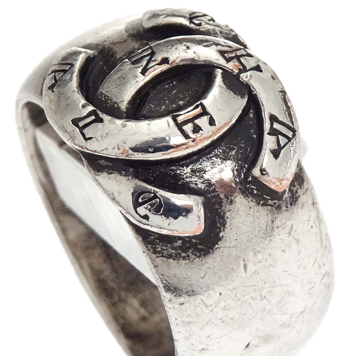 Chanel Ring CC Silver #52