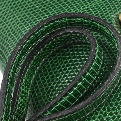 Hermes * 1992 Green Lizard Constance Micro Shoulder Bag