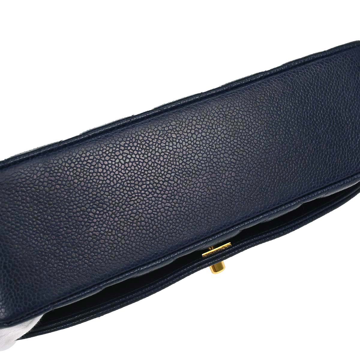Chanel 1994-1996 Navy Caviar Medium Diana Shoulder Bag