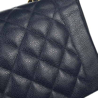 Chanel 1994-1996 Navy Caviar Medium Diana Shoulder Bag