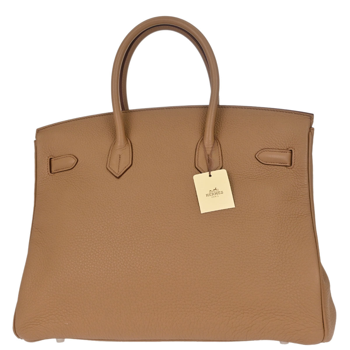 Hermes 2009 Tabac Camel Taurillon Clemence Birkin 35 Handbag