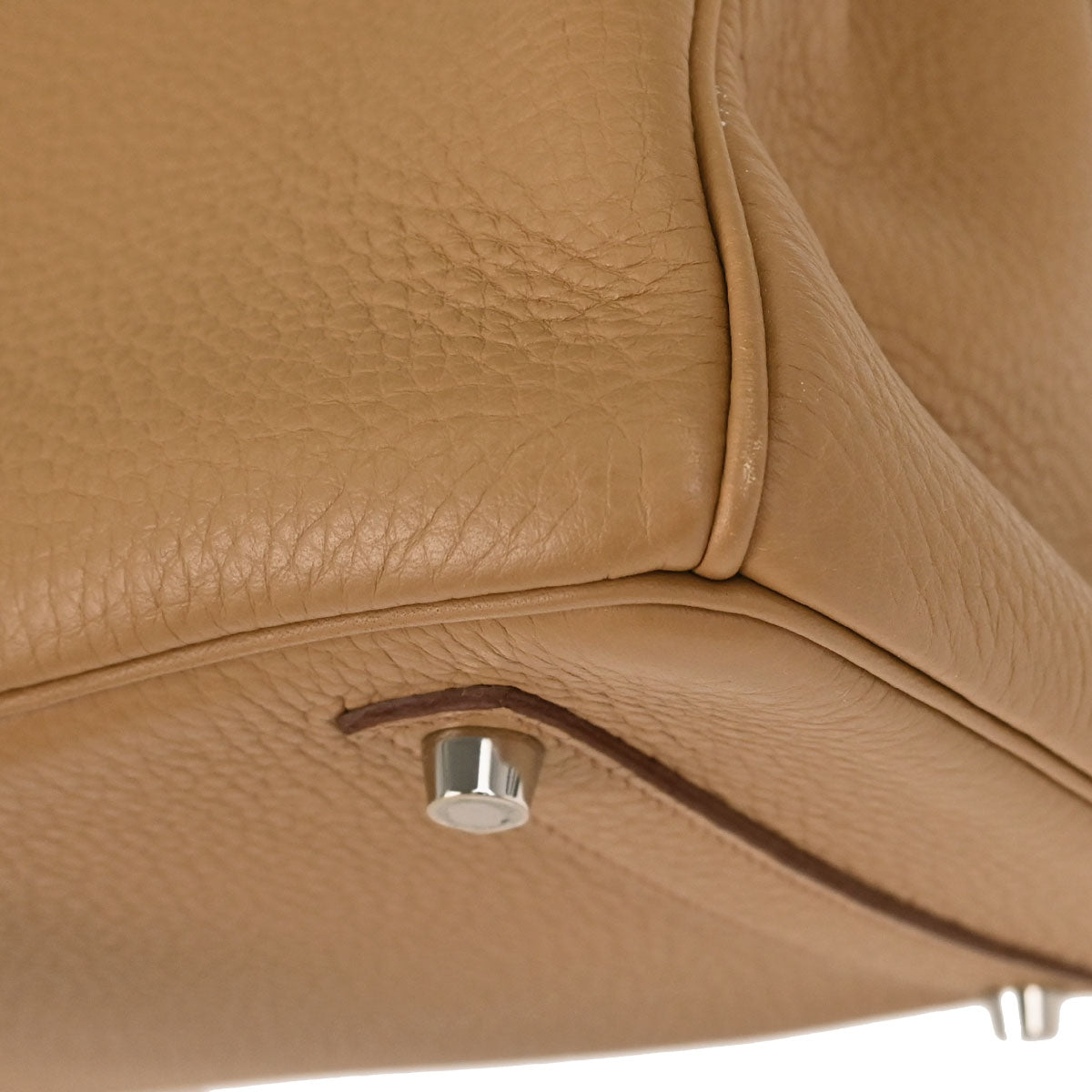 Hermes 2009 Tabac Camel Taurillon Clemence Birkin 35 Handbag