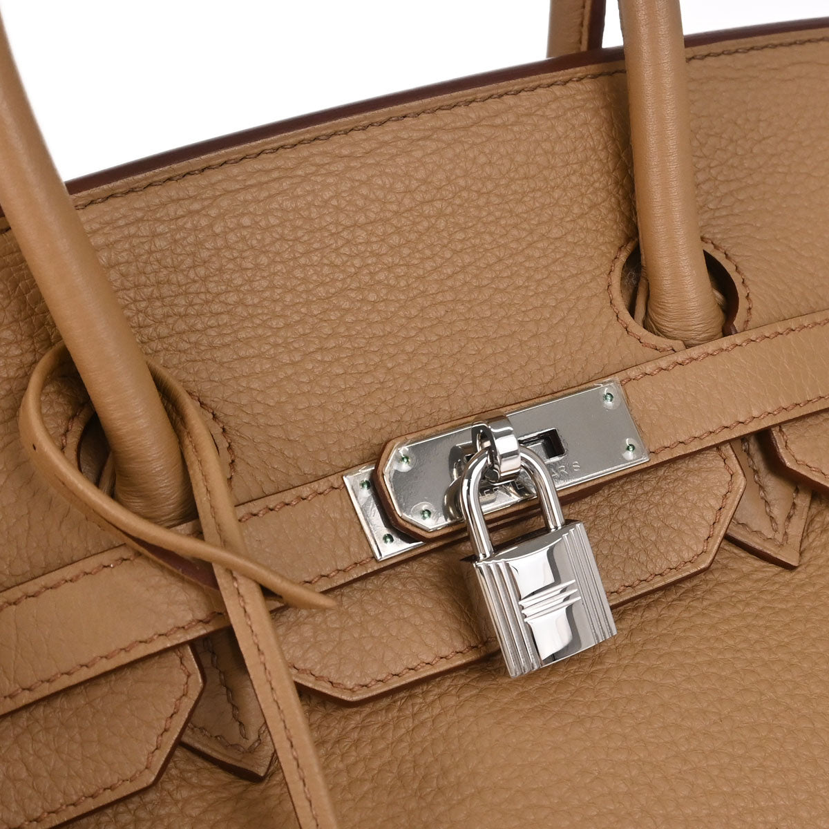 Hermes 2009 Tabac Camel Taurillon Clemence Birkin 35 Handbag