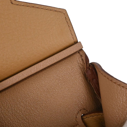 Hermes 2009 Tabac Camel Taurillon Clemence Birkin 35 Handbag