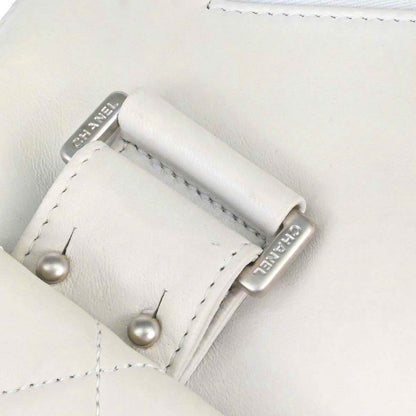 Chanel 2003-2004 White Lambskin Jacket Bag Body Bag