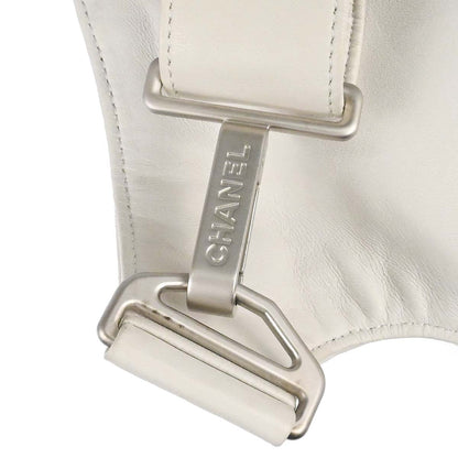 Chanel 2003-2004 White Lambskin Jacket Bag Body Bag