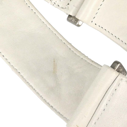 Chanel 2003-2004 White Lambskin Jacket Bag Body Bag