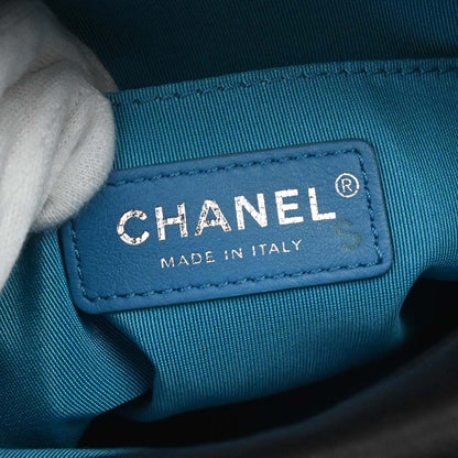 Chanel 2019 Black Tweed Lambskin Shoulder Bag