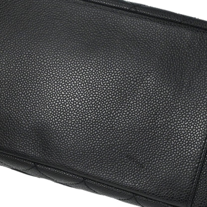 Chanel 2012 Black Caviar Skin Grand Shopping Tote GST Chain Handbag