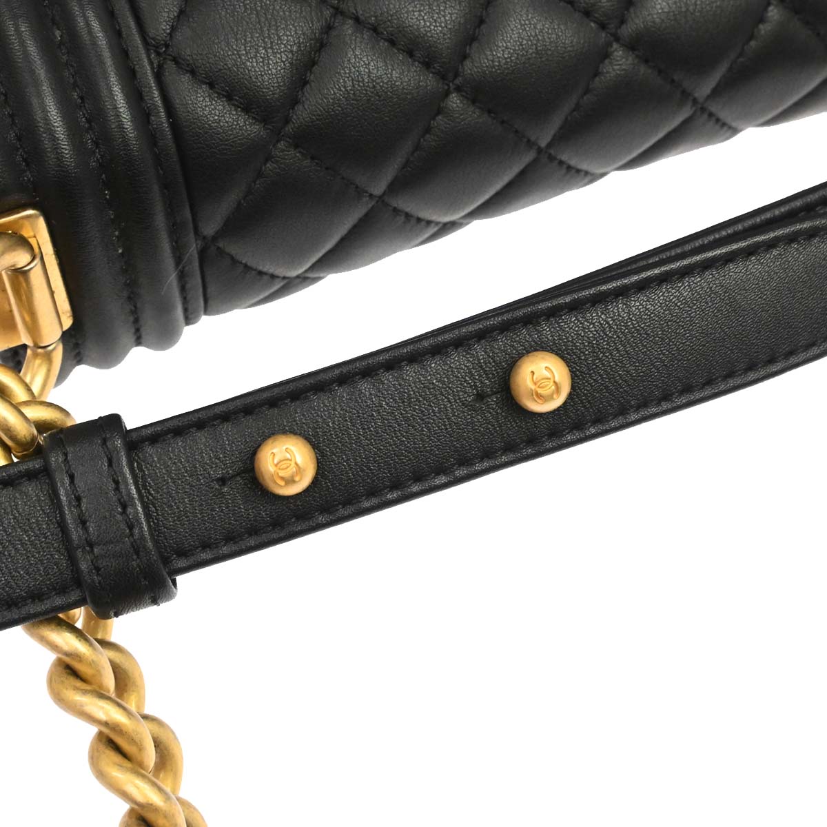 Boy Chanel 2018 Black Lambskin Medium Shoulder Bag