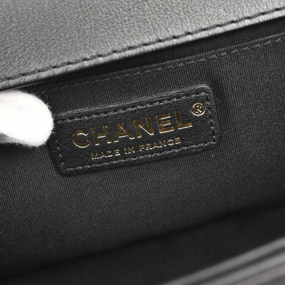Boy Chanel 2018 Black Lambskin Medium Shoulder Bag