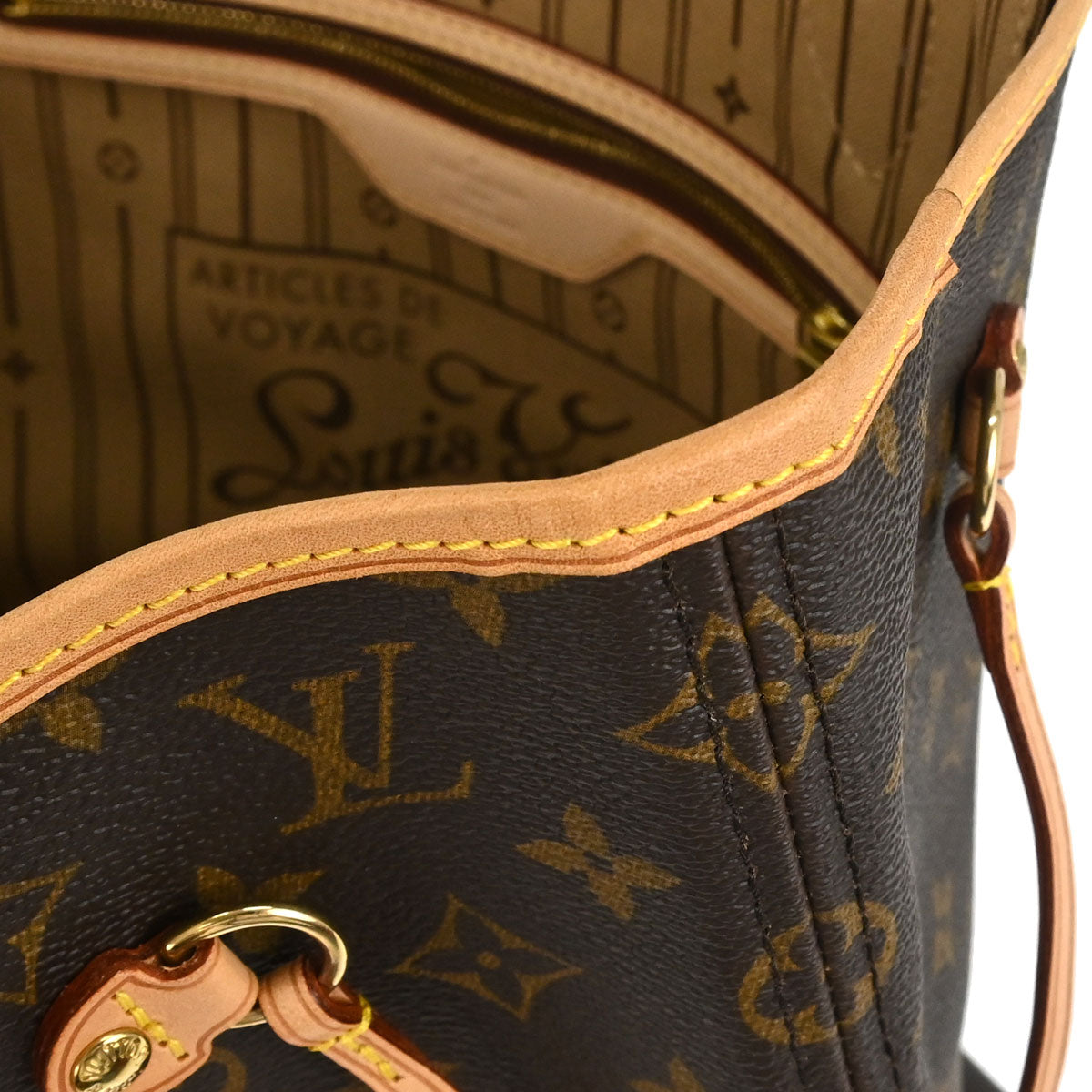 Louis Vuitton 2008 Monogram Neverfull PM Tote Handbag M40155