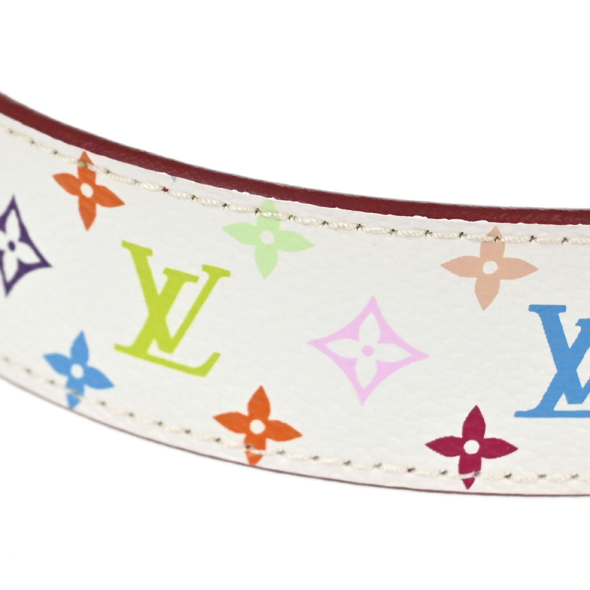Louis Vuitton Multicolor Ceinture Belt M9682W #80/32 Small Good