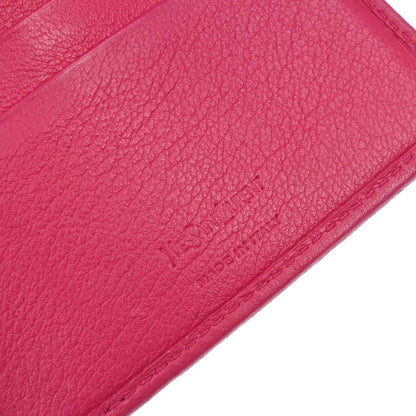Yves Saint Laurent Pink Calfskin Compact Wallet