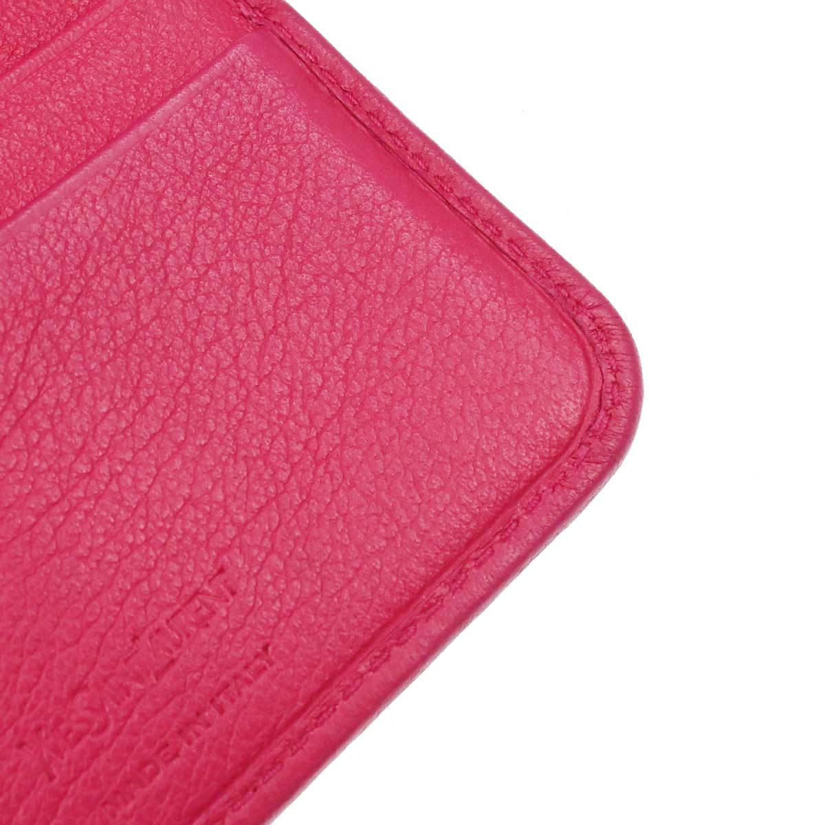 Yves Saint Laurent Pink Calfskin Compact Wallet