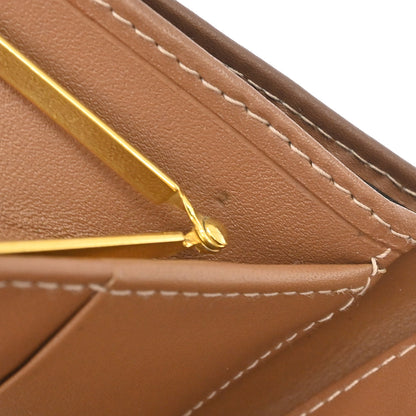 Christian Dior Black Brown Honeycomb Bifold Wallet