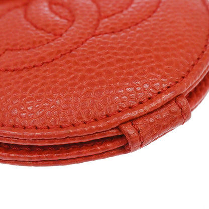 Chanel Red Caviar Skin Compact Mirror Small Good