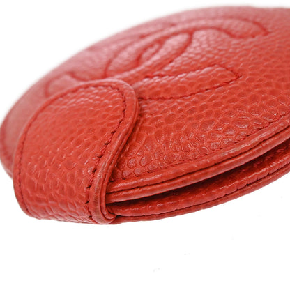 Chanel Red Caviar Skin Compact Mirror Small Good