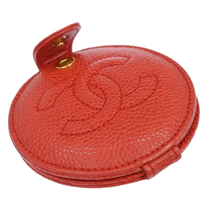 Chanel Red Caviar Skin Compact Mirror Small Good