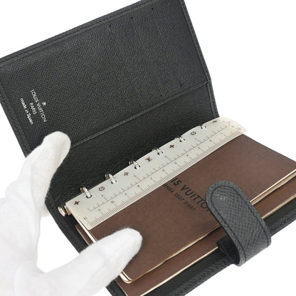 Louis Vuitton Black Taiga Agenda PM Notebook Cover R20426