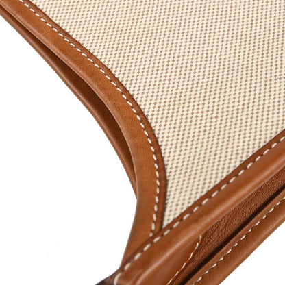 Hermes Natural Toile H Barenia Evelyne 2 PM Shoulder Bag