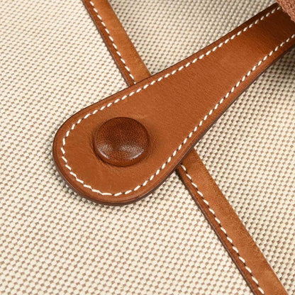 Hermes Natural Toile H Barenia Evelyne 2 PM Shoulder Bag