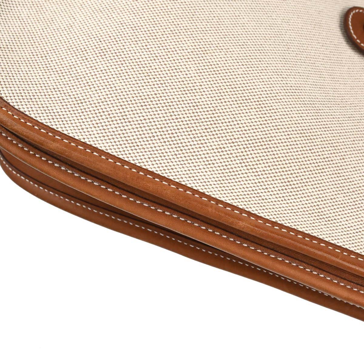 Hermes Natural Toile H Barenia Evelyne 2 PM Shoulder Bag