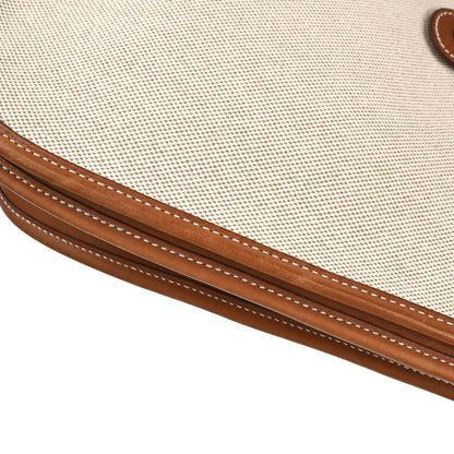 Hermes Natural Toile H Barenia Evelyne 2 PM Shoulder Bag
