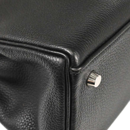 Hermes Black Togo Kelly 32 Retourne 2way Shoulder Handbag