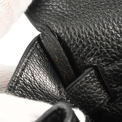 Hermes Black Togo Kelly 32 Retourne 2way Shoulder Handbag