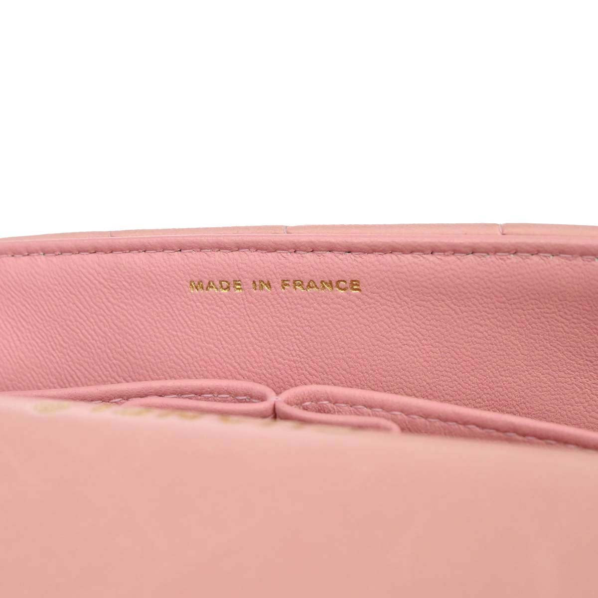 Chanel 2003-2004 Pink Lambskin Choco Bar East West Shoulder Bag