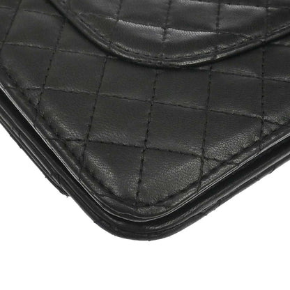 Chanel 2008-2009 Black Lambskin WOC Wallet on Chain Bag