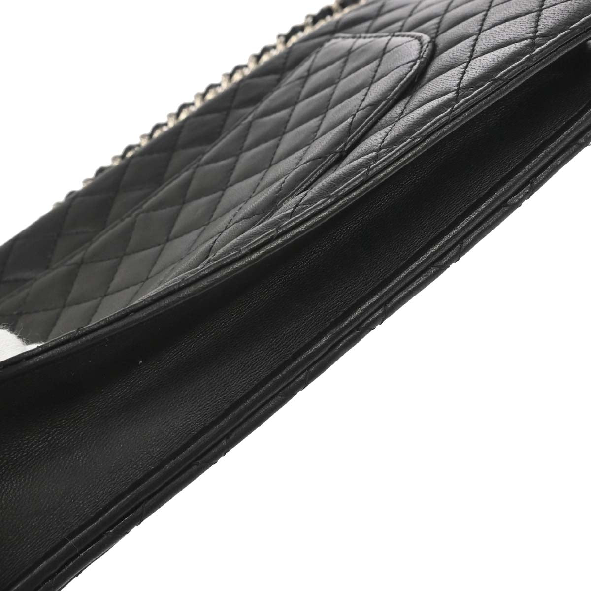 Chanel 2008-2009 Black Lambskin WOC Wallet on Chain Bag