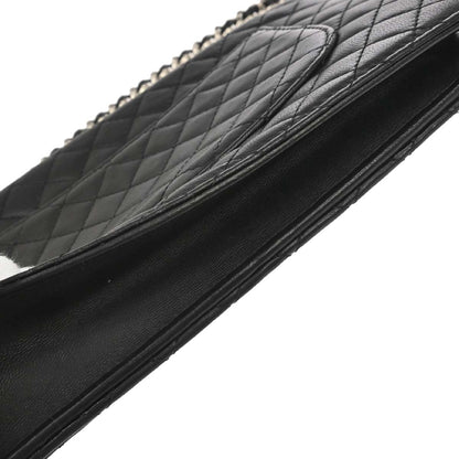 Chanel 2008-2009 Black Lambskin WOC Wallet on Chain Bag