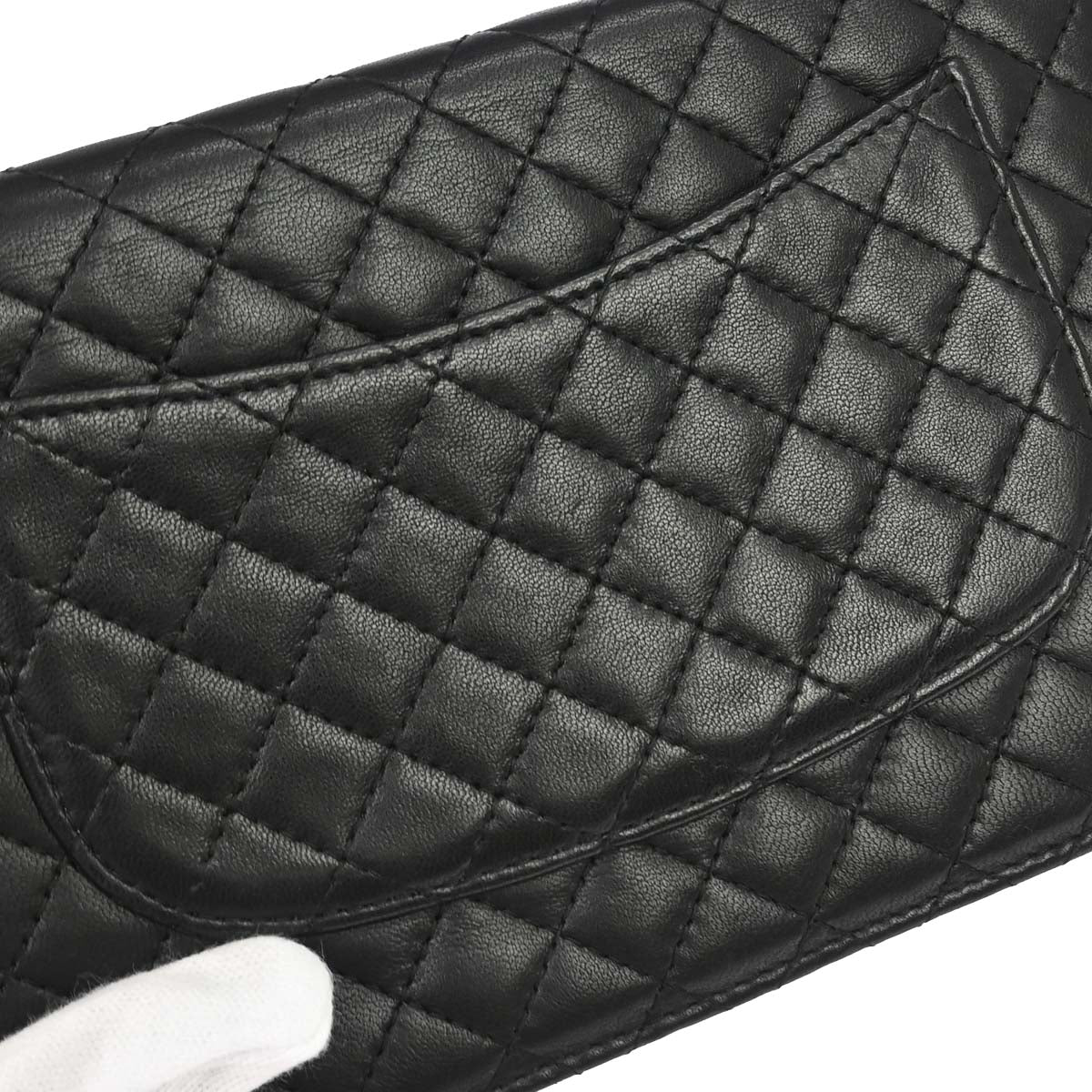 Chanel 2008-2009 Black Lambskin WOC Wallet on Chain Bag