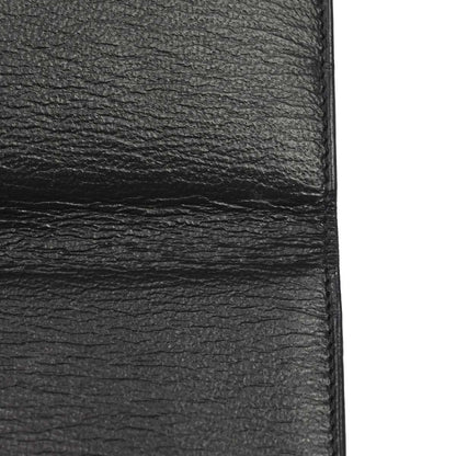 Chanel 1997-1999 Black Leather Cardholder Small Good