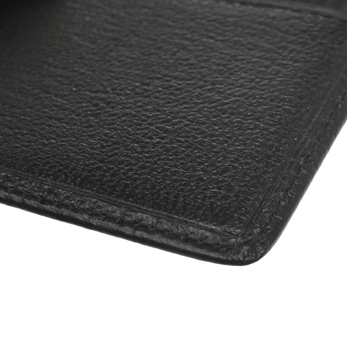 Chanel 1997-1999 Black Leather Cardholder Small Good