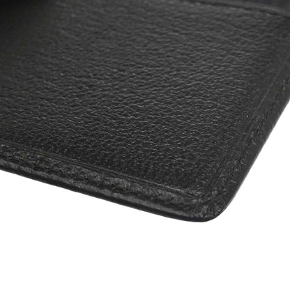 Chanel 1997-1999 Black Leather Cardholder Small Good