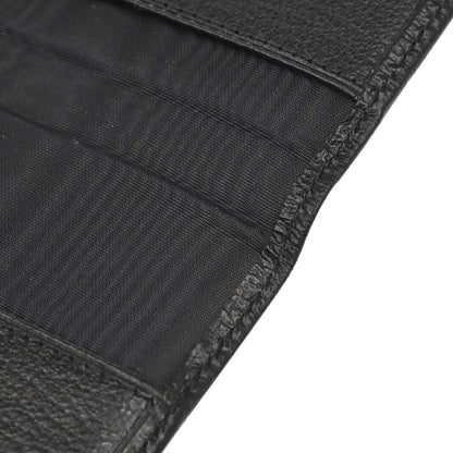 Chanel 1997-1999 Black Leather Cardholder Small Good