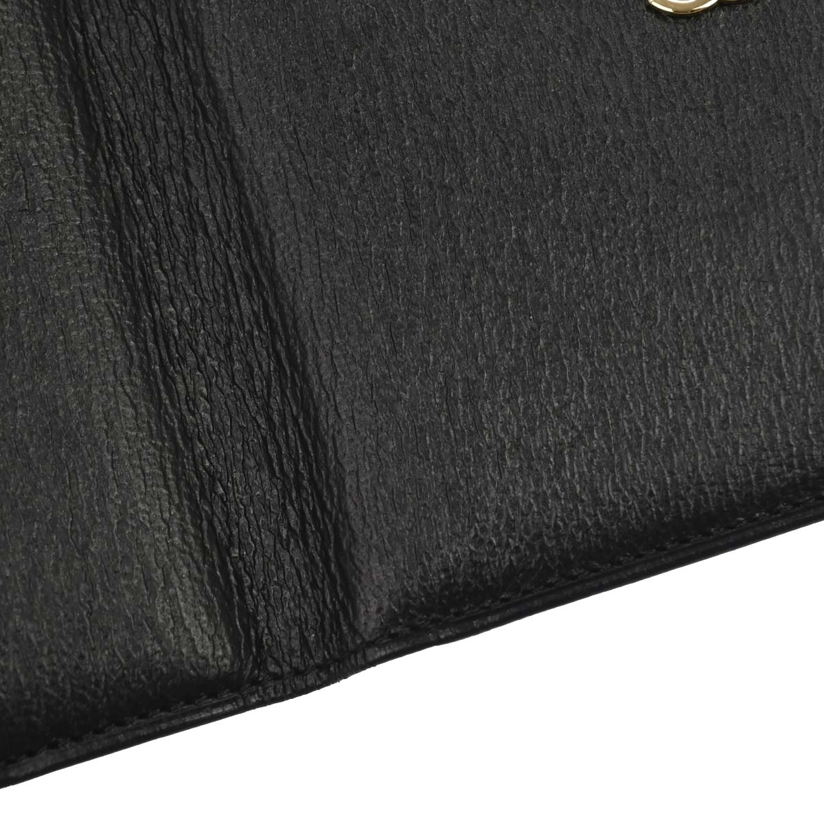 Chanel 1997-1999 Black Leather Cardholder Small Good