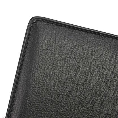 Chanel 1997-1999 Black Leather Cardholder Small Good
